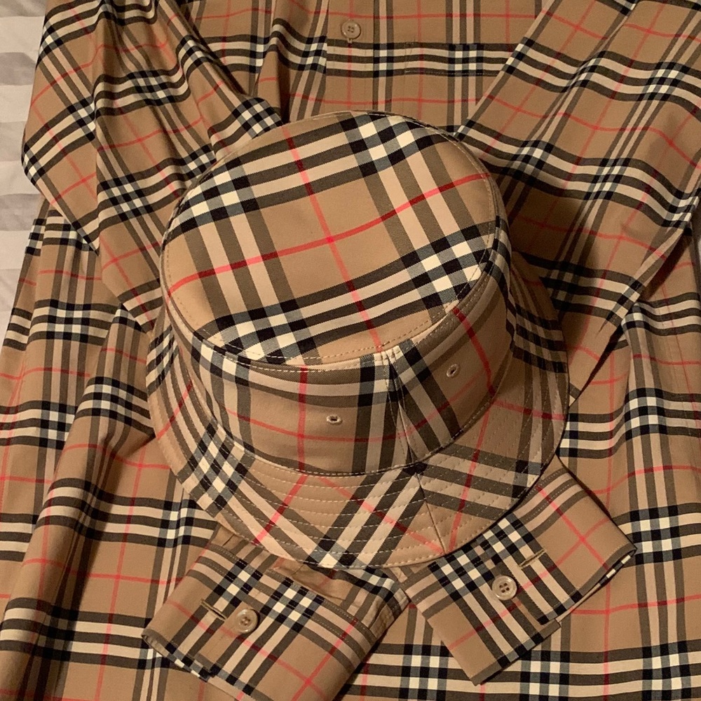 SOLD Vintage Check Bucket Hat - Picture 4 of 4